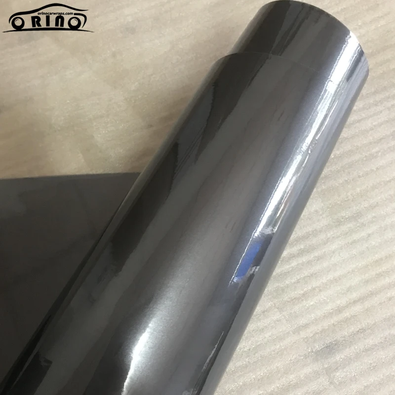 Grey Gloss Metalli Vinyl Sticker-3
