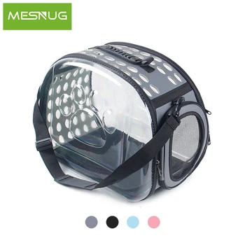 

MESNUG Transparent Cat Carrier Bag Breathable Puppy Pet Shoulder Strap Carrying Bag Foldable Travel Handbag 4 Colors