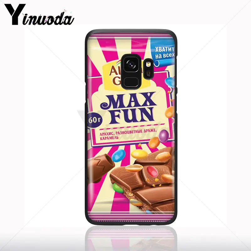 Aylin Bar Wonka Chocolate Hitam Lembut Ponsel Case untuk Samsung Galaxy S10plus S9 S8plus S10e A50 A70 A10 Ponsel