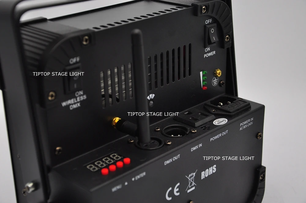 Gigertop TP-G3039-6IN1 9x18 Вт Питание от аккумулятора черный беспроводной пульт дистанционного светодиодный Par свет 165 Вт светодиодный свет для профессионального освещения