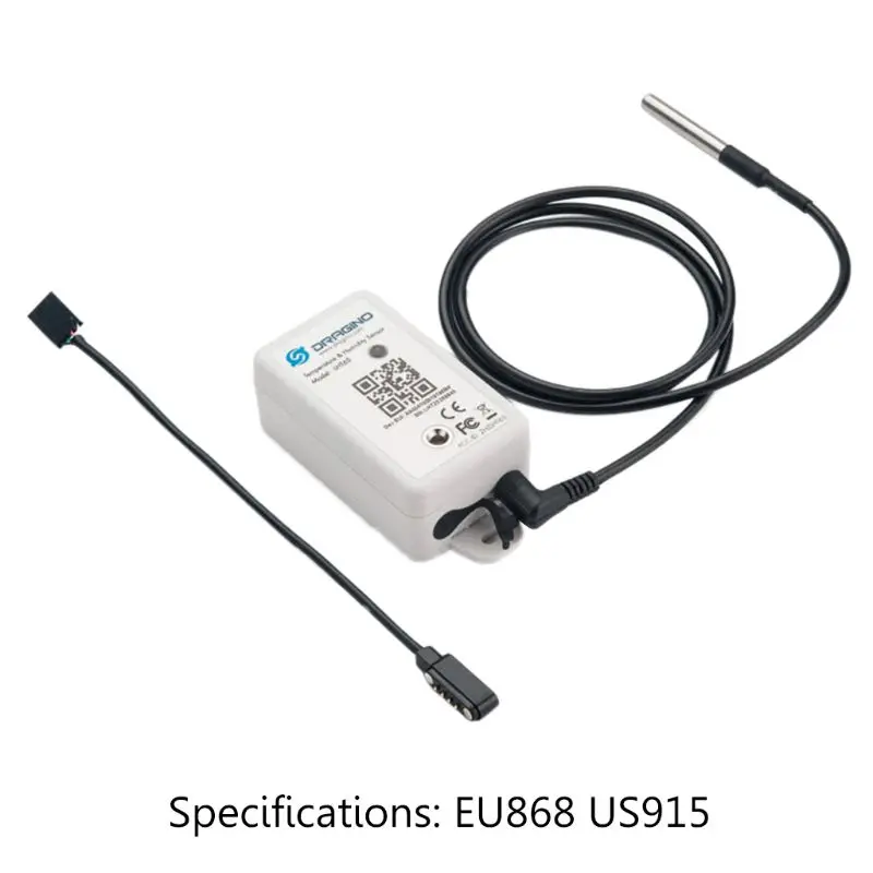 

LHT65 LoRaWAN Temperature & Humidity Sensor SHT20 DS18B20 with 2400mAh Battery 3200 data records EU868 US915