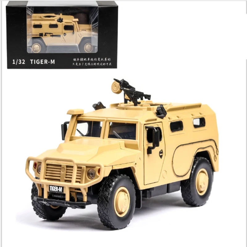 

High Simulation 1:32 Alloy Sliding Russian Armored Vehicle Explosion-proof Military Model Sound light Control Car Kids Toys