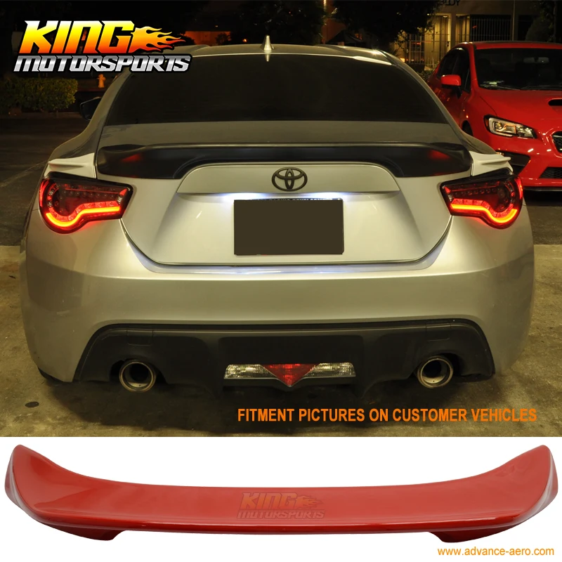 

Fit For 13-16 Lightning Red Firestorm #C7P Scion FRS Subaru BRZ Tr Trunk Spoiler