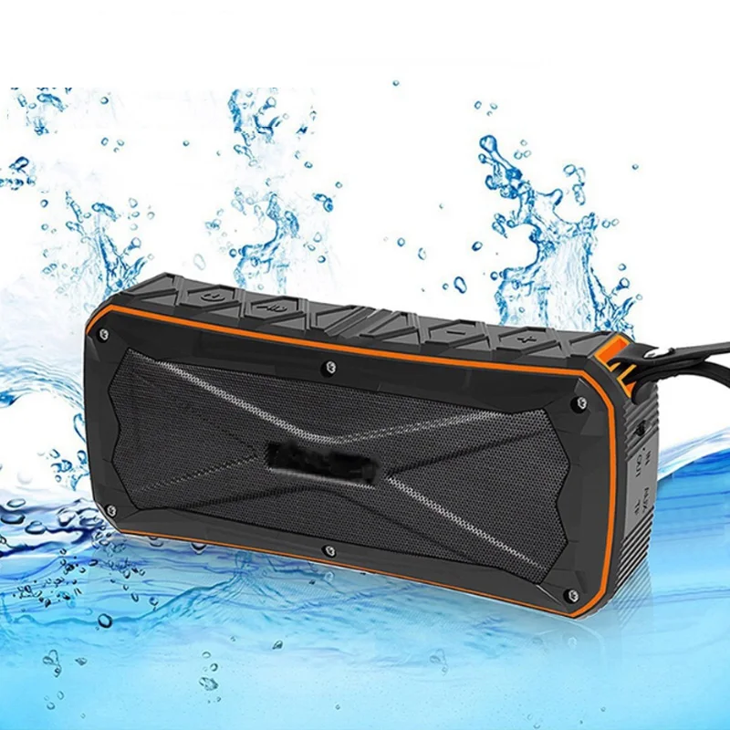 

10W Heavy Bass Waterproof Outdoor Bluetooth Speaker 4500mAH Power Bank Portable 3D Stereo Wireless Riding Sport Speaker TF Mic