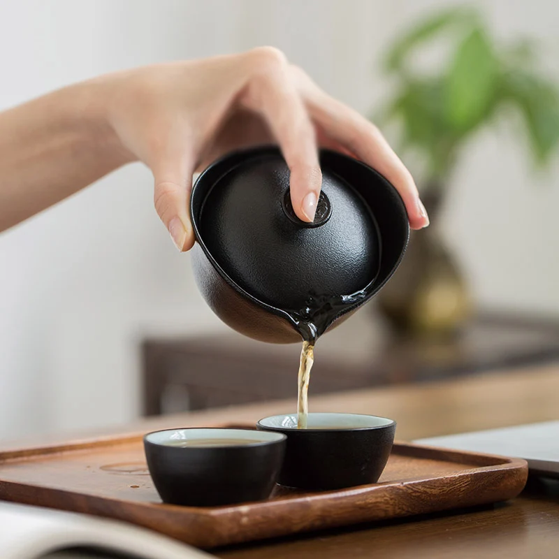 TANGPIN китайский керамический чайник Gaiwan, чайная чашка чайные наборы портативный чайный набор для путешествия с сумкой для путешествий