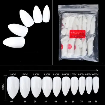

600pcs False Nail Tips Full Cover Water Drop Artificial False Nails for Nail Salons DIY Nail Art