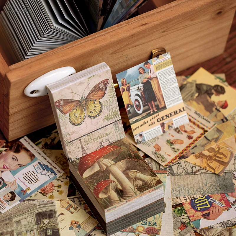 400pcs/lot Anonymous mail series Mini Material Paper Junk Journal Planner Scrapbooking Vintage Decorative DIY Craft | Дом и сад
