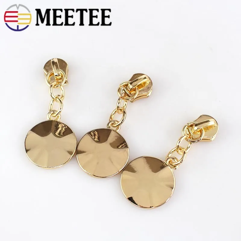 25 шт., Meetee, 5#, металлические ползунки для молнии, съемник, сделай сам, для металлической молнии, ремонтные комплекты, Швейные сумки для одежды, аксессуары для чемоданов, портных