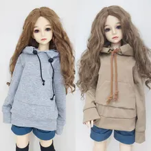Одежда куклы Толстовка простота длинный рукав подходит для 1/3 1/4 1/6 BJD рубашки куклы аксессуары Модная Одежда для кукол