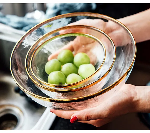 Assiette en verre transparente japonaise Phnom Penh, bol à salade Ramen  Assiettes à fruits, Assiettes à steak, Bols à eau, Ustensiles de cuisine,  Plats en verre transparents - AliExpress