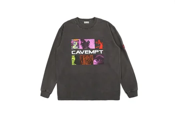 

2019 Cav Empt C.E Men Face Printed Women Men Sweatshirt Hoodie Hiphop Streetwear Men Casual Sweatshirts Pullover