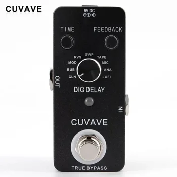

Cuvave Digital analog delay effect pedal True Bypass Fully Metal Shell Guitar Parts & Accessories
