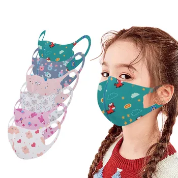 

6Pcs Children Kids Boys Girls Washable Adjustable Cartoon Lovely Mask Cover mascarilla reutilizable masque