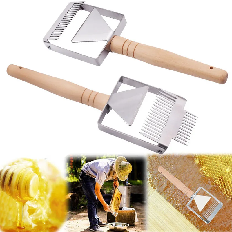 

Balanced Two-headed Honey Fork Stainless Steel Honey Uncapping Tool ortable New Designed Tool 669