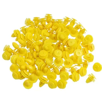 

New 50pcs Auto Bumper Fender Trim Panel Clips Yellow Rivets For Gmc Luxgen 5 7 Terrain U6 Yukon/Suv Turbo U7 Turbo Acadia Envoy