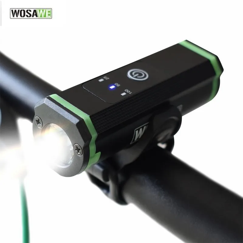 Perfect LED Cycling Light Front handlebar light USB Style Rechargeable Waterproof T6 Portable SOS Camping Hiking Outdoor flashlight Mini 0