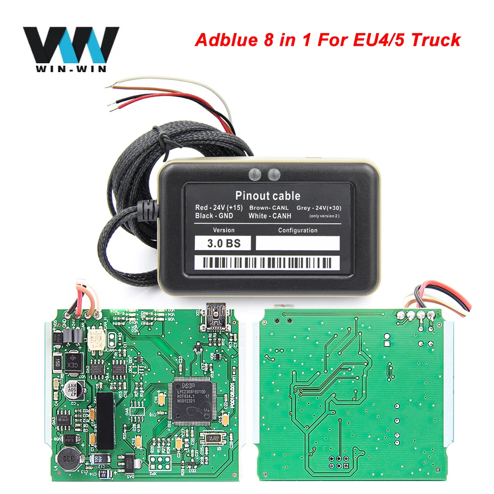 

Adblue 8 in 1 Full Chip Version Adblue Emulator 9 in 1 For EURO 4 / 5 Truck For Volvo AdBlue Emulator Box 9in1 8in1 For Scania