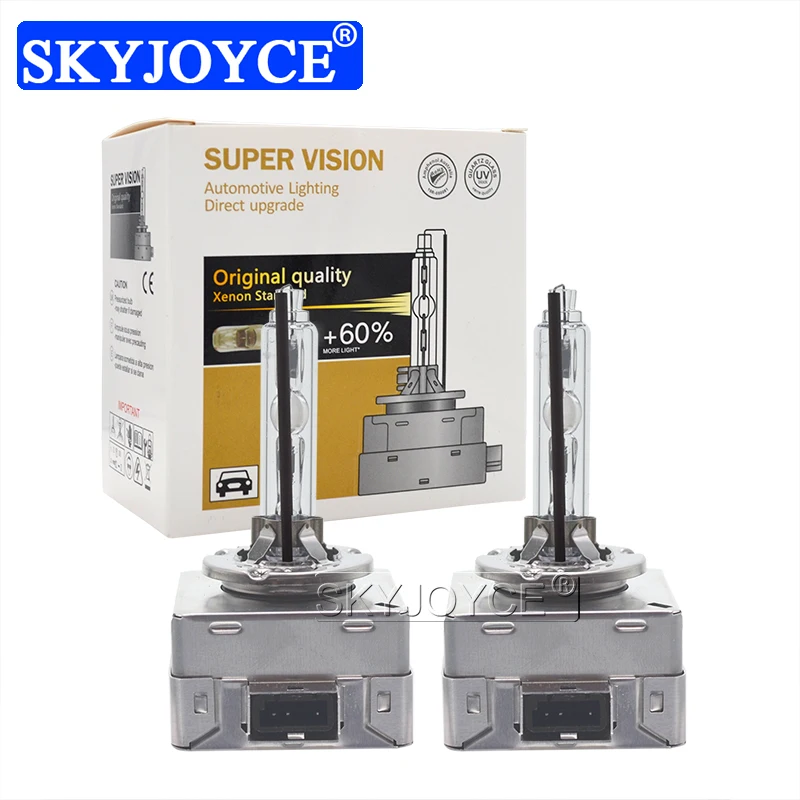 SKYJOYCE Original 35W D1S Xenon Lamp Bulbs 55W D3S Metal Base Claw HID Replacement Car Headlight Bulb 4300K 5000K 6000K 8000K (1)