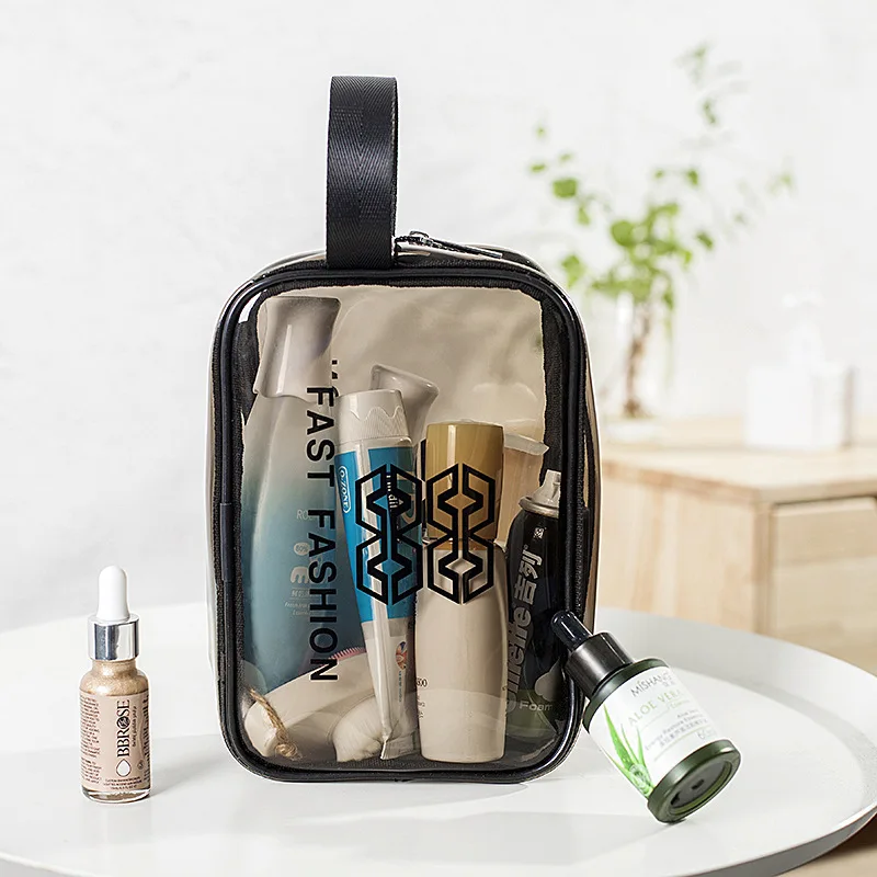 Прозрачный дорожный косметический портативный мешок сумка для хранения водонепроницаемый Толстый ПВХ сумка для хранения рук сумка для плавания макияж для мытья посуды сумки
