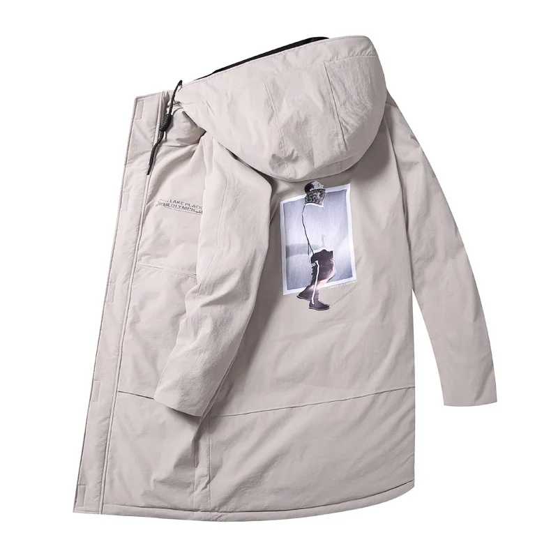 

Winter Medium Length Money Down Jacket Male Trend Fat Man Down Jacket Male Plus Fat plus Size Youth Cotton-padded Jacket