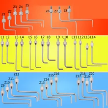 SYLMOS измерительные контактные точки индикатор набора зонды L и Z Тип острый и плоский 34 шт. всего для одного набора