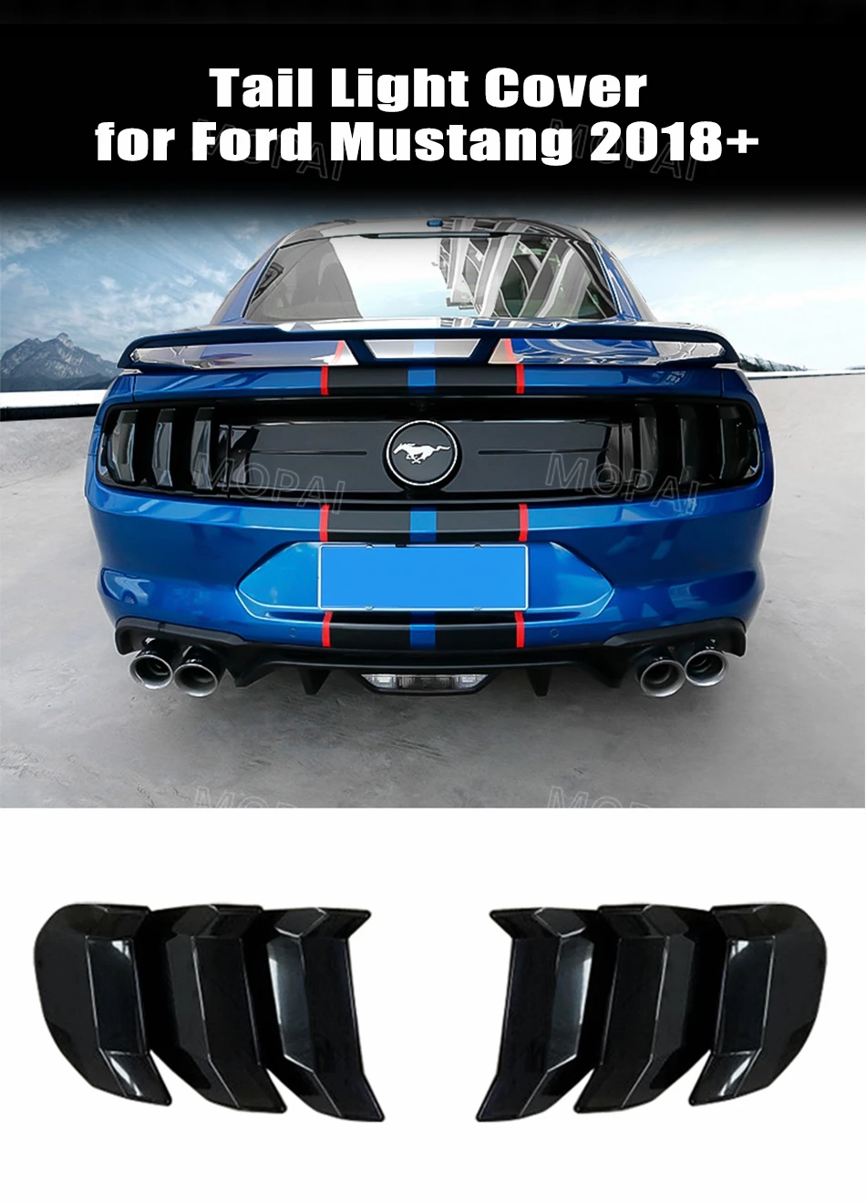 shelby tail light conversion kit on Mopai Lamp Hoods For Mustang 2018 Car Rear Tail Light Decor Cover Taillight Lamp Sticker For Ford Mustang 2018 Accessories Lamp Hoods Aliexpress