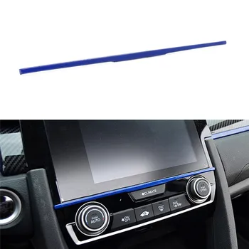 

Screen adhesive Trim Sticker Interior Decoration Strip For Honda 10th Gen Civic 2016 2017 2018 2019 2020 Car Styling Accessories