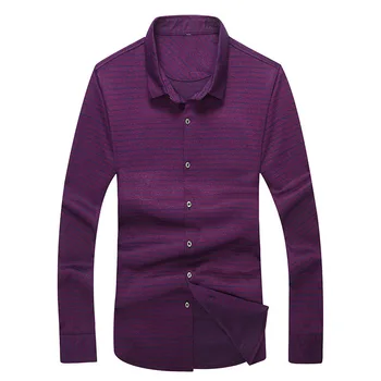 

Plus Fat plus Size Men Long Sleeve Shirt Cotton Extra Large Size Fat Shirt Solid Color Loose Top Spuerpang