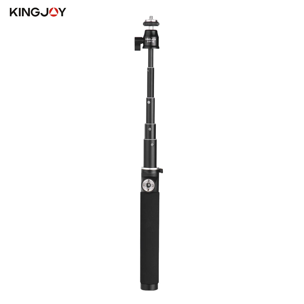 KINGJOY Выдвижная палка для селфи Удлиняющая штанга алюминиевый для DJI OSMO Ручной Стабилизатор для Gopro Hero экшн-камеры - Цвет: Selfie Stick