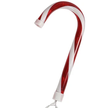 

1Pc Christmas Pathway Candy Cane Walkway Light Stake Lamp Outdoor Yard Decor J99Store