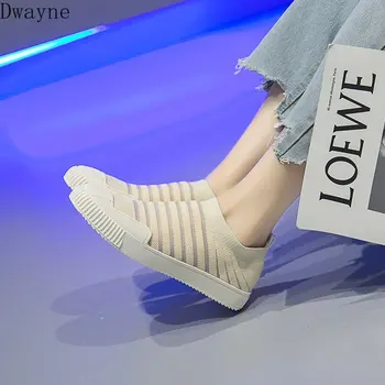 

Women's casual shoes 201919 new breathable flying woven socks shoes wild one pedal European station super soft flat bottom shoes