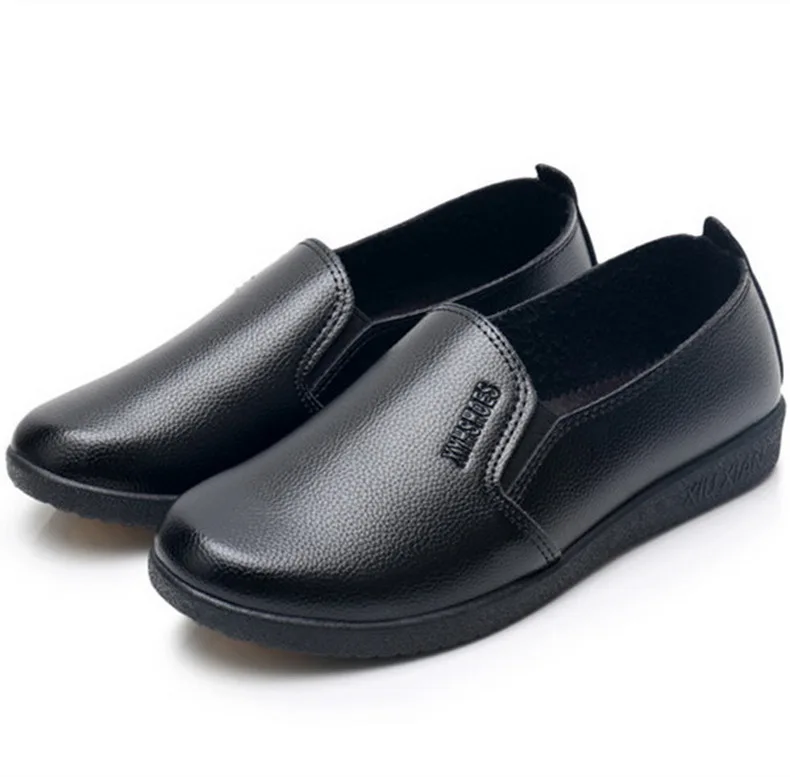 ZAPATOS DE TRABAJO negros impermeables a prueba de aceite para camarera,  zapato de cocina para Hotel y restaurante, zapatos planos antideslizantes  de trabajo suave para mujer|Accesorios| - AliExpress