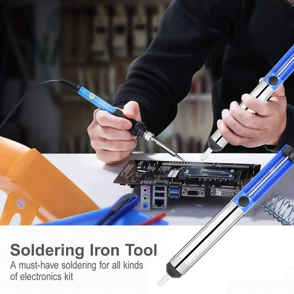 Soldering Iron Kit with ON/OFF Switch, Rarlight 60W 110V Adjustable Temperature Welding Tool Soldering Iron
