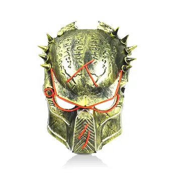

Halloween Party Mask Glowing Carnival LED Mask Predator Ghost For Party Multicolor Luminous Mask Halloween Decoration