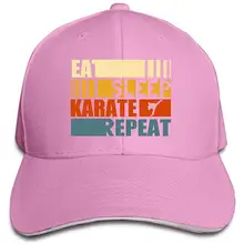 Для мужчин Wo Для мужчин s изготовленный на заказ "," Eat Sleep для занятия каратэ повторить для гольфа шляпа простой Регулируемый Бейсбол Кепки