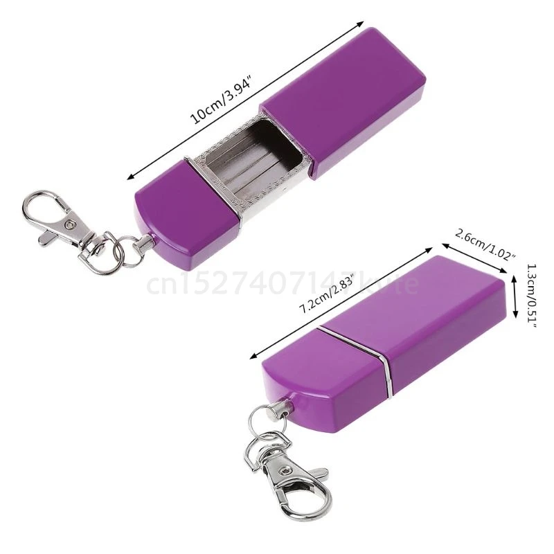 New Design Portable Mini Pocket Ashtray Windproof Cases Key-chain Outdoor Smoking Accessory For Sale portable ashtray