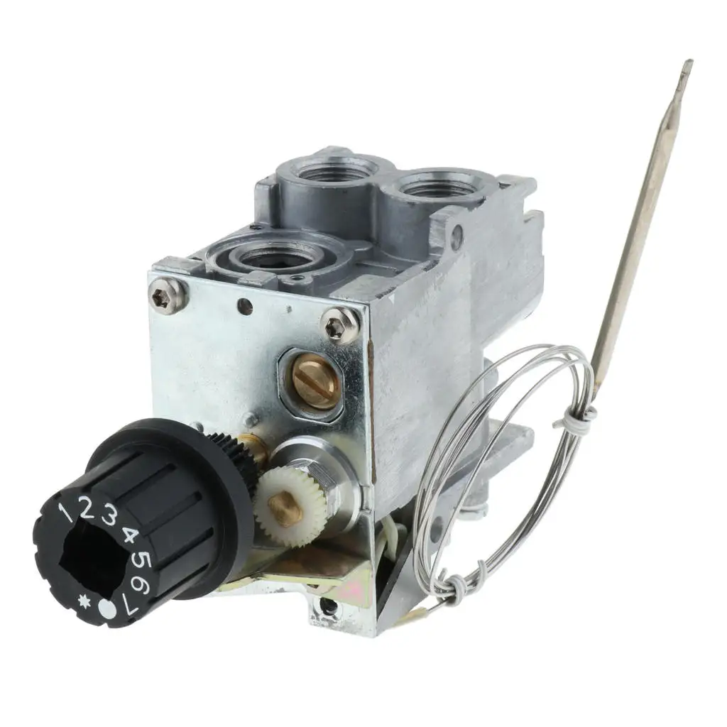 Gas Control Thermostat Valve for Fryer Oven and More 100-340℃ 50 mbar thermostatic gas control part