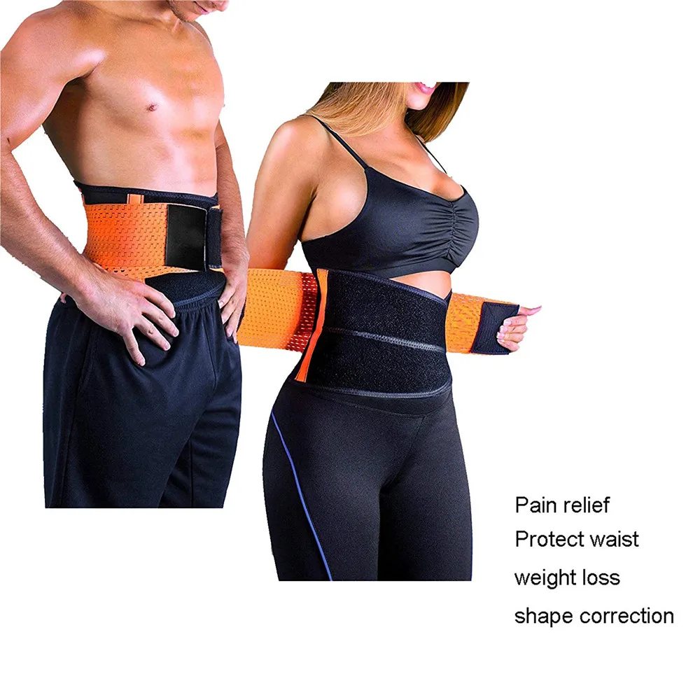 

Lumbar Brace Support Belt Waist Trainer Trimmer Corset Girdle Belt Elastic Shaper Slim Belt Lower Back Pain Relief Men And Wome