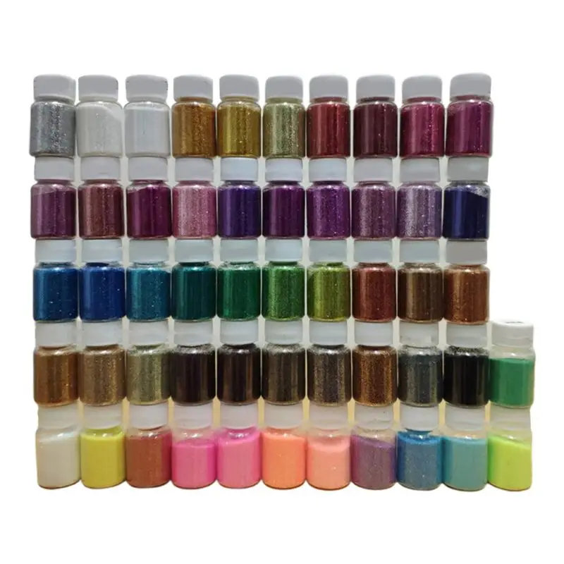 

52 Pcs/set 52 Color Shiny Sequins Glitter DIY Epoxy Resin Filling Materials