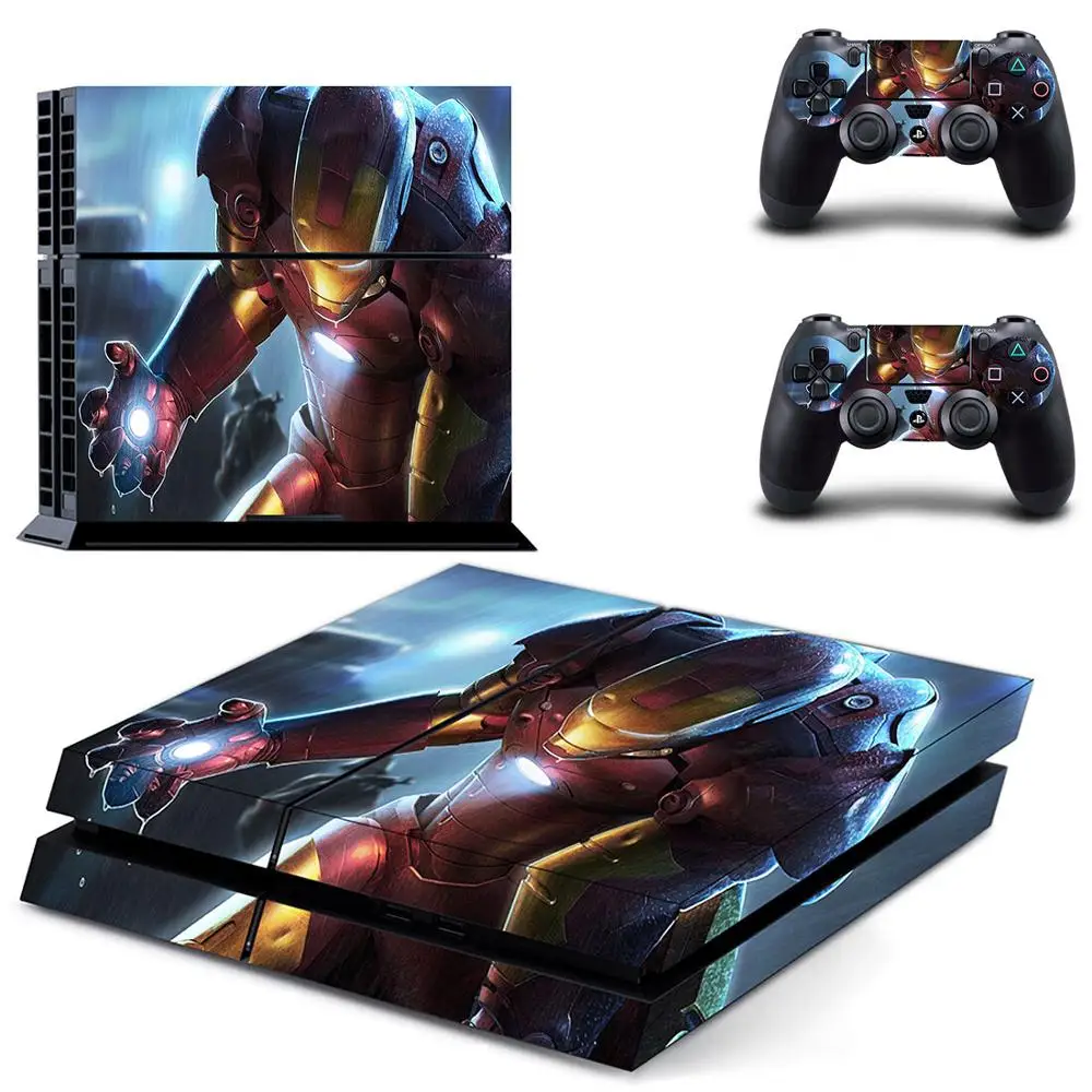 Мстители Железный человек PS4 наклейка s Play station 4 кожа наклейки игры наклейки для playstation 4 PS4 консоль и контроллер Скины Виниловые