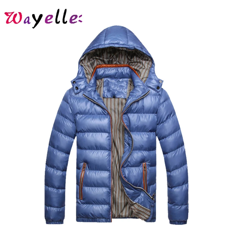 

2019 Winter Men's Coats Warm Thick Male Jackets Padded Hooded Parkas Men Overcoats Casual Simple Fashion Jacket For Men L-5XL