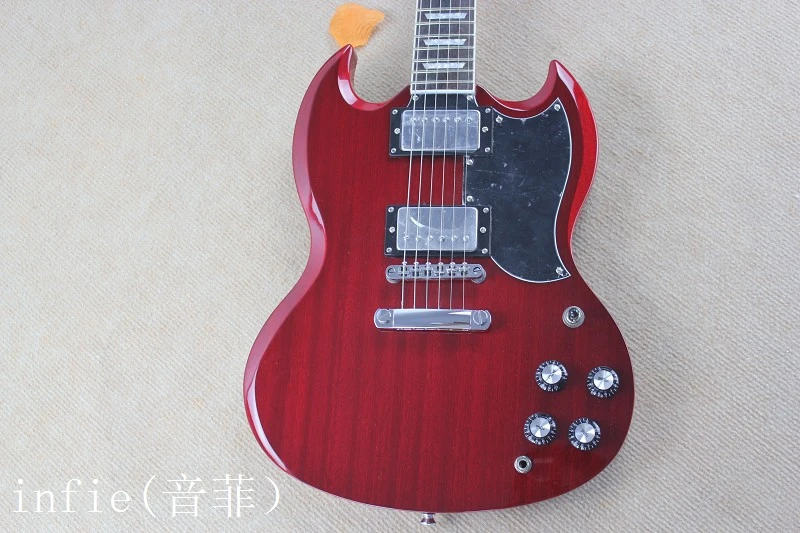 Custom Shop высокое качество Стандартный магазин sg400 электрогитара Золотое оборудование - Цвет: Синий