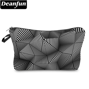 

Deanfun Cosmetic Bags 3D Printed Striped Bags Zipper Womens Elegant Makeup Bag Mesh Organizer Pouches 51959