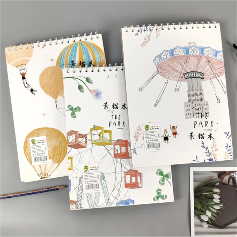 

Fashion Sketchbook Diary for Drawing Painting Graffiti Blank Paper Sketch Book Memo Pad Notebook Office School Supplies