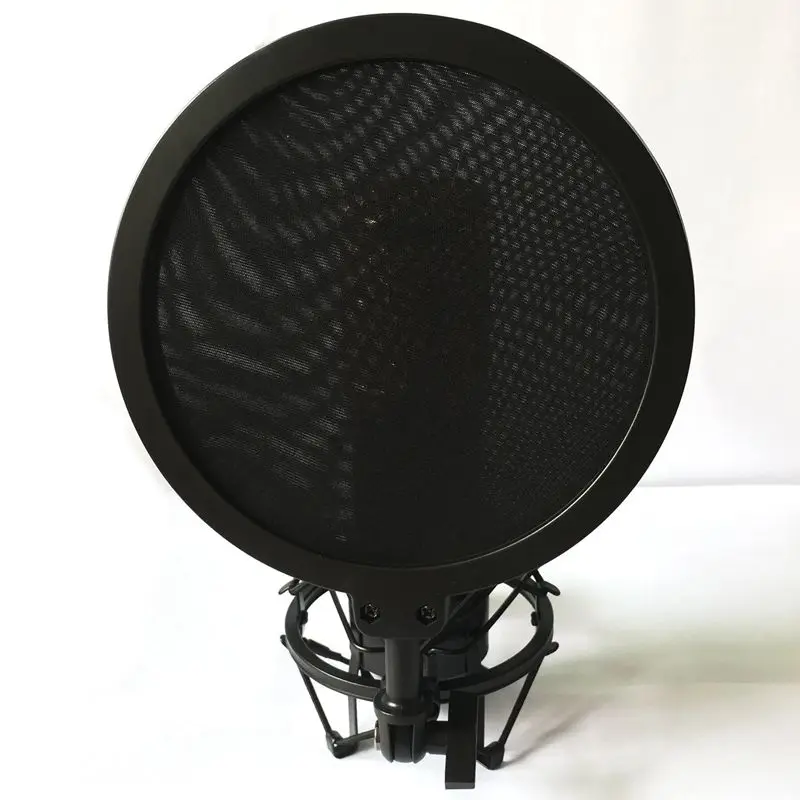 Professional Microphone Mic Shock Mount With Shield Articulating Head Telescoping Height Microphone Holder Stand Bracket