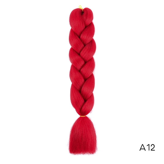 Hair Braid Synthetic Jumbo False Braid Pre Stretched Afro Wholesale Ombre Braiding Hair Extensions  Color Dreadlocks #35