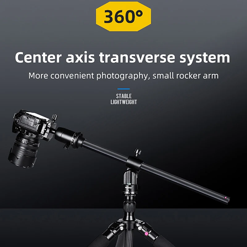 

Manbily ZW-02 Adjustable Stick 59cm Central Axi Column Horizontal Rod Camera Mount Rotatable Tripod Photographic Accessories