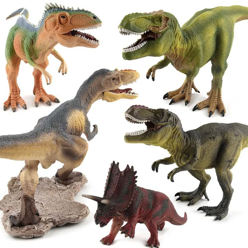 Classic Simulation Animal Figure Doll Kids Toys Tyrannosaurus Rex Feather Kingsaurus Model Dinosaur Toy Early Childhood Gifts | Игрушки и