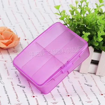 

Square Six Grid Medicine Box Large Capacity 6 Grid Medicine Box Jewlery Box