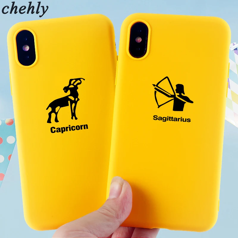 

Luxury Phone Case for iPhone X XR XS Max 8 7 6s Plus Twelve constellations Cases Soft Silicone Fitted TPU Back Accessories Cover